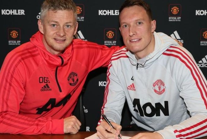 Phil Jones Signs New Contract At Manchester United
